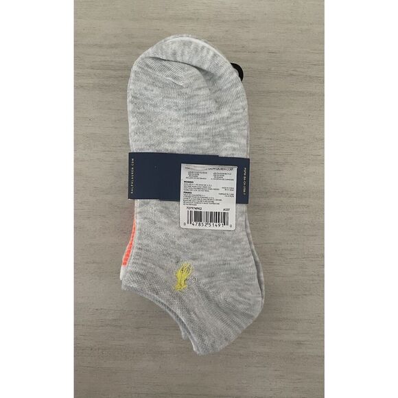 Polo Ralph Lauren Womens Assorted Color Size 9-11 No Show Socks 6 Pack - Picture 2 of 5